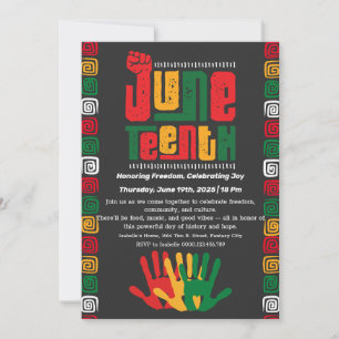 Jubiläumsfeier Einladung - Freiheit und Freude