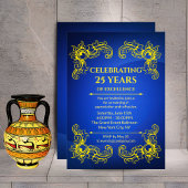 Jubiläumsfeier Elegante Business Navy Einladung