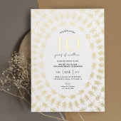 Jubiläumsfeier Elegantes Ambiente Folieneinladung