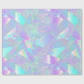 Jubiläumsfeier Geburtstag Iridescent Geschenkpapier (Flach)