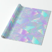 Jubiläumsfeier Geburtstag Iridescent Geschenkpapier (Ungerollt)