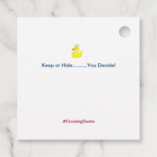 Jubiläumsfeier Geschenkanhänger (Rückseite)