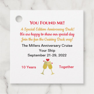 Jubiläumsfeier Geschenkanhänger