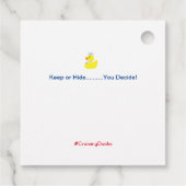 Jubiläumsfeier Geschenkanhänger (Rückseite)