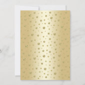 Jubiläumsfeier - Gold Black Einladung (Rückseite)