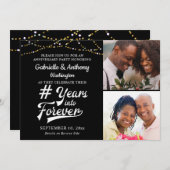 Jubiläumsfeier # JAHRE IN FEIERLICHT Einladung (Vorne/Hinten)