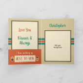 Jubiläumsfeier jeden Tag in Orange Karte (Innenseite)