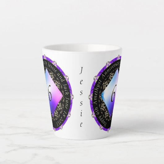 Jubiläumsfeier Latte Tasse (Vorderseite)