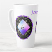 Jubiläumsfeier Latte Tasse (Linke Ecke)