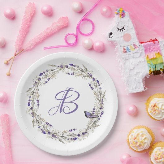 Jubiläumsfeier mit Monogram Pappteller (Party)