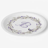 Jubiläumsfeier mit Monogram Pappteller (Schrägansicht)