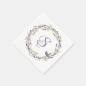 Jubiläumsfeier mit Monogram Serviette (Ecke)