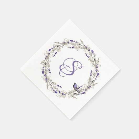 Jubiläumsfeier mit Monogram Serviette (Ecke)