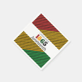 Jubiläumsfeier seit 1865 Flag-Muster Serviette (Ecke)