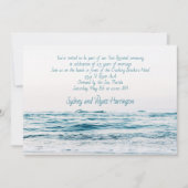 Jubiläumsfeier Strandfeier Ozeanwasser Einladung (Vorderseite)