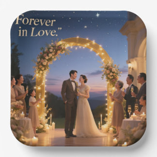 Jubiläumsfeier Teller für kundenspezifische Papier