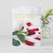 Jubiläumsfeier Wein und Rose Einladung (Stehend Vorderseite)