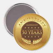Jubiläumsfeier zum fünfzigjährigen Jubiläum - Gold Magnet (Vorderseite/Rückseite)