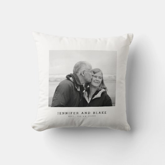 Jubiläumsfeiertag - Foto Hochzeitstag Kissen (Vorderseite)