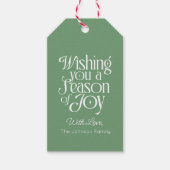 Jubiläumsfeiertag Personalisiert Geschenkanhänger (Vorderseite)