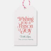 Jubiläumsfeiertag Personalisiert Geschenkanhänger (Vorderseite)