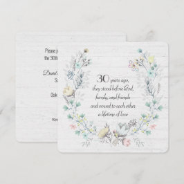 Jubiläumsfeuer auf Holz Einladung