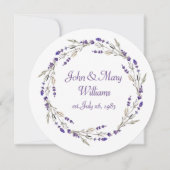 Jubiläumsfeuer auf Weiß Einladung (Vorderseite)