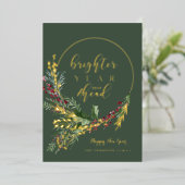 Jubiläumsfeuer Folien Feiertagskarte (Stehend vorne)