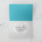 Jubiläumsfisch mit Blasen Karte (Innenseite)