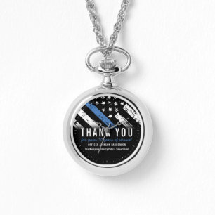 Jubiläumsflagge der Polizei Armbanduhr