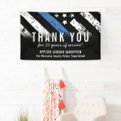 Jubiläumsflagge der Polizei Banner (Insitu)