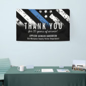 Jubiläumsflagge der Polizei Banner (Messeveranstaltung)