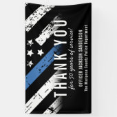 Jubiläumsflagge der Polizei Banner (Vertikal)