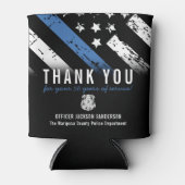 Jubiläumsflagge der Polizei Dosenkühler (Vorderseite)