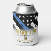 Jubiläumsflagge der Polizei Dosenkühler (Kanne Rückseite)