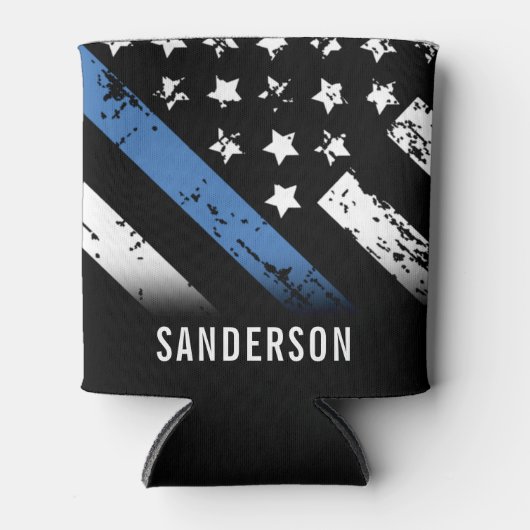 Jubiläumsflagge der Polizei Dosenkühler (Vorderseite)