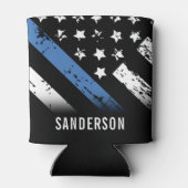 Jubiläumsflagge der Polizei Dosenkühler (Rückseite)