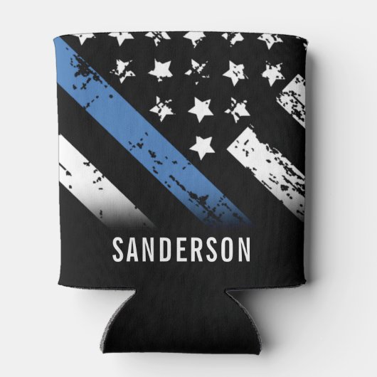 Jubiläumsflagge der Polizei Dosenkühler (Rückseite)