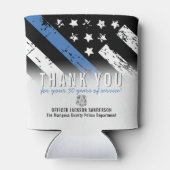 Jubiläumsflagge der Polizei Dosenkühler (Rückseite)