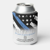 Jubiläumsflagge der Polizei Dosenkühler (Kanne Rückseite)