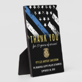 Jubiläumsflagge der Polizei Fotoplatte (Seite)