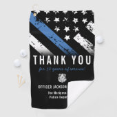 Jubiläumsflagge der Polizei Golfhandtuch (Insitu)