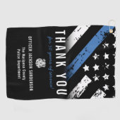 Jubiläumsflagge der Polizei Golfhandtuch (Horizontal)