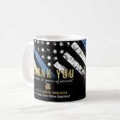 Jubiläumsflagge der Polizei Kaffeetasse (Vorderseite Links)
