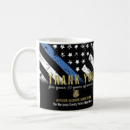 Jubiläumsflagge der Polizei Kaffeetasse