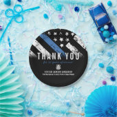 Jubiläumsflagge der Polizei Pappteller (Party)