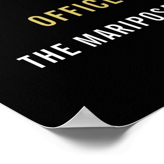 Jubiläumsflagge der Polizei Poster (Ecke)