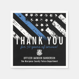 Jubiläumsflagge der Polizei Serviette