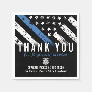 Jubiläumsflagge der Polizei Serviette