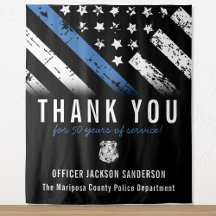 Jubiläumsflagge der Polizei